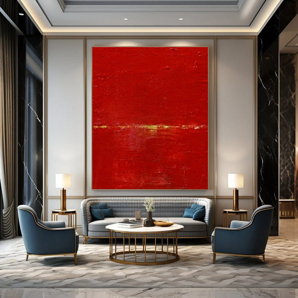 Extra-large Custom Handmade Abstract Painting for Bedroom Walk-out Balcony Wall and Dining Room Dessert Station Wall DLZ1992