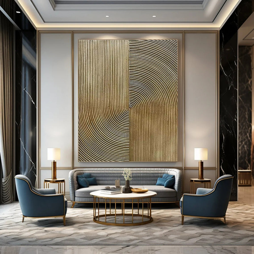 Large Custom Handmade Abstract Canvas for Cottage Bedroom Bed Frame Headboard & Living Room Media Console Wall DLZ1772