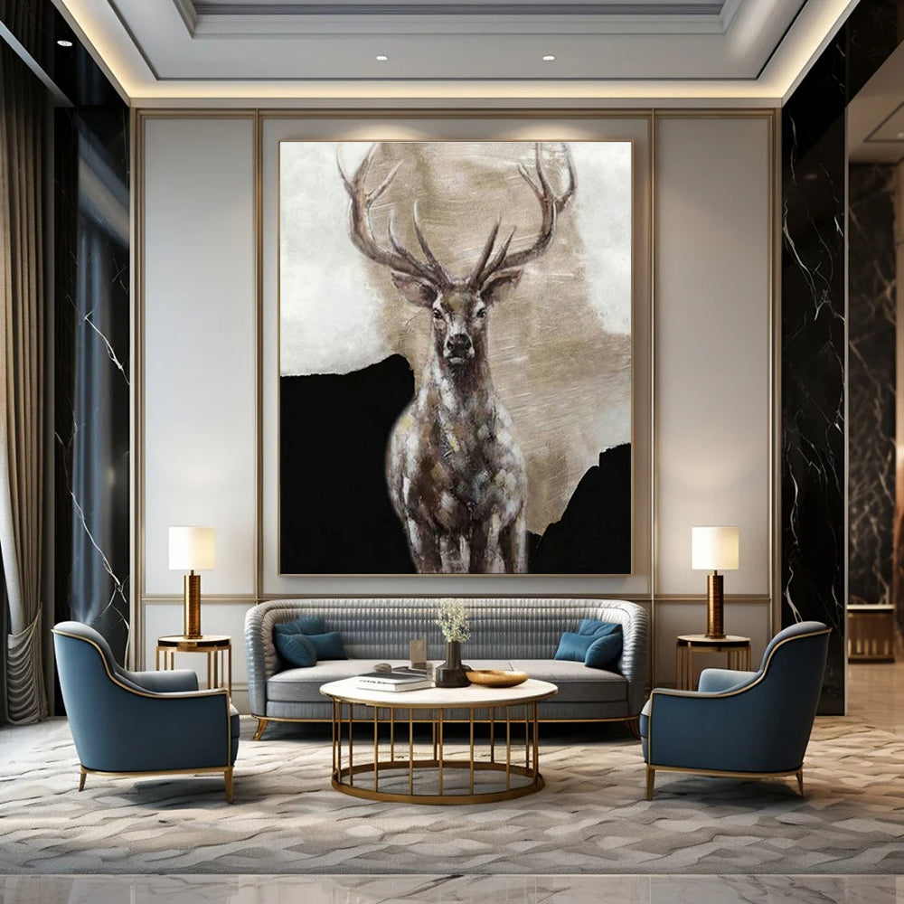 Massive Custom - Fit Handmade Abstract Canvas for Living Room and Bedroom DLZ2162