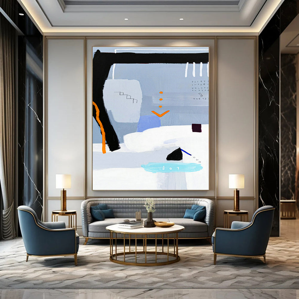 Enormous - Scale Custom-Made Abstract Artwork for Office & Bedroom DLZ1104