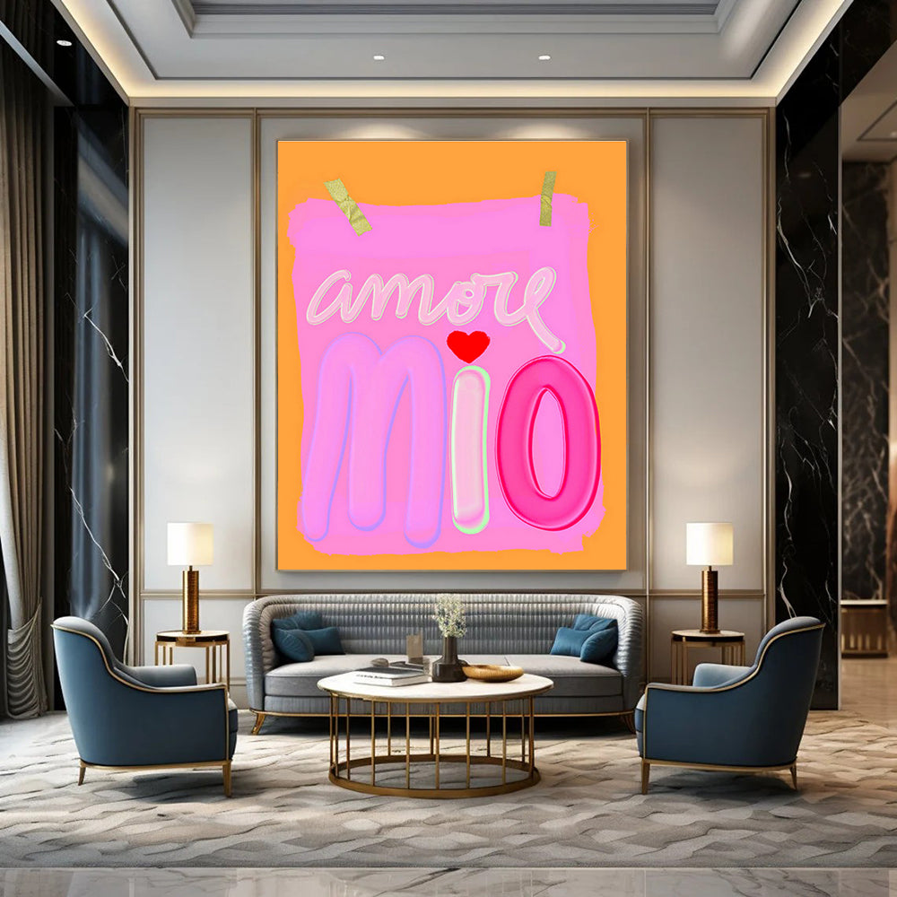 Custom - Designed Hand - Painted Abstract Canvases for Cottage Bedroom and Hallway DLZ0645