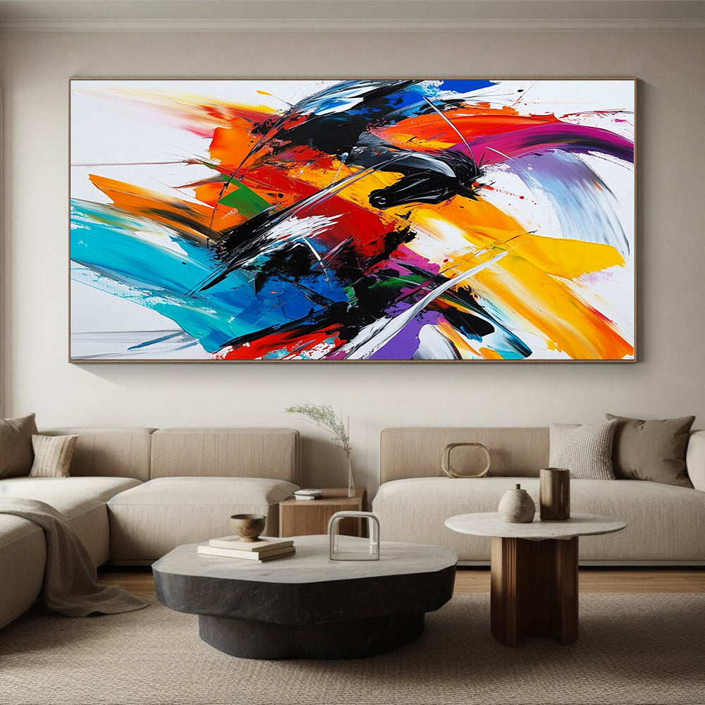 Horse Abstract Painting with Vivid Colors GER718