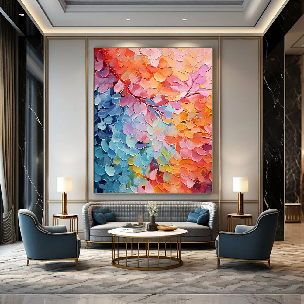 Handmade Abstract Wall Art for Bedroom & Cottage Living Room DLZ2355