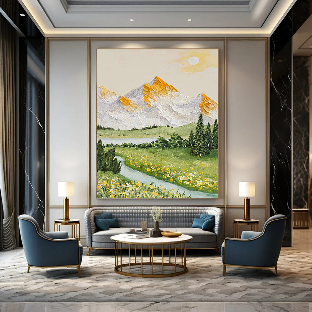 Gigantic Tailored Abstract Wall Art for Entryway & Dining Room DLZ1044