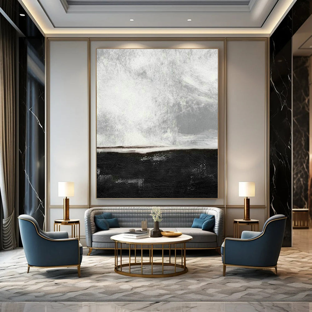 Big, Tailored Handmade Abstract Canvas Art for Dining Room & Entryway DLZ2062
