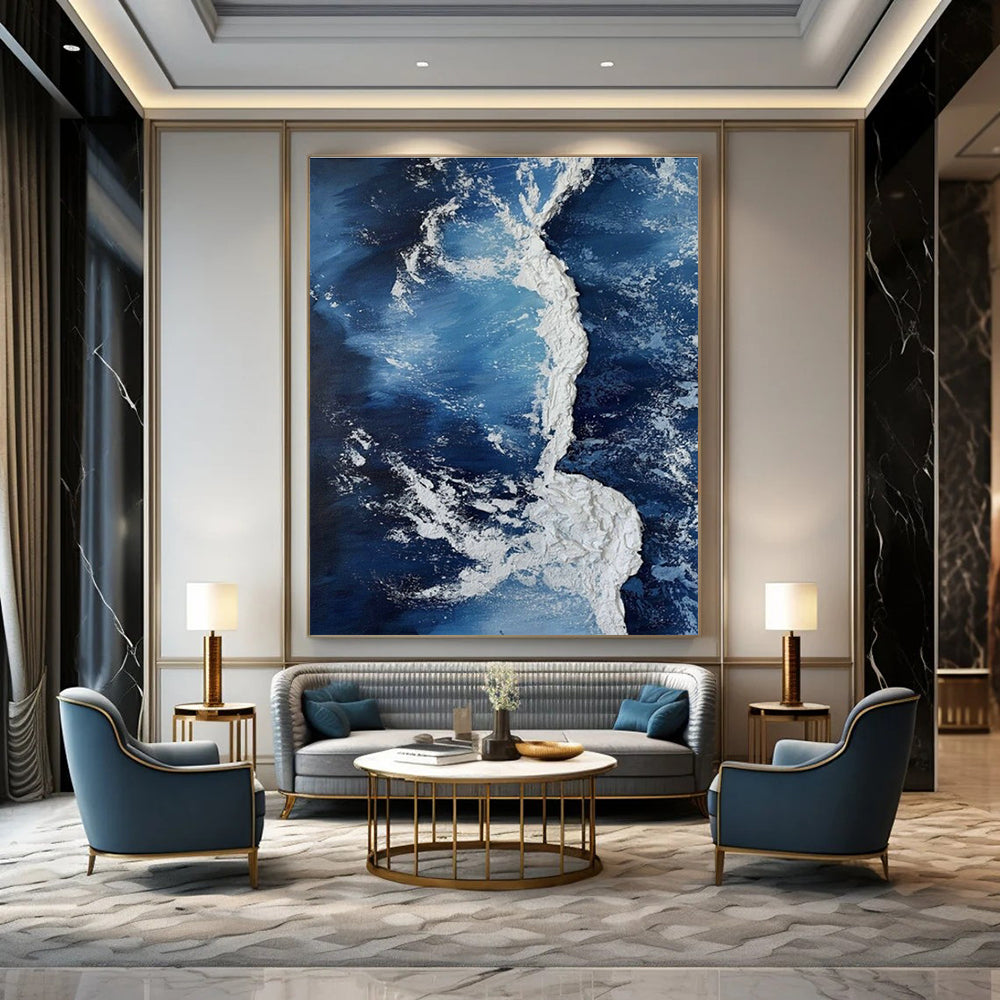 Custom Hand-Painted Abstract Painting for Bedroom and Hallway DLZ1514