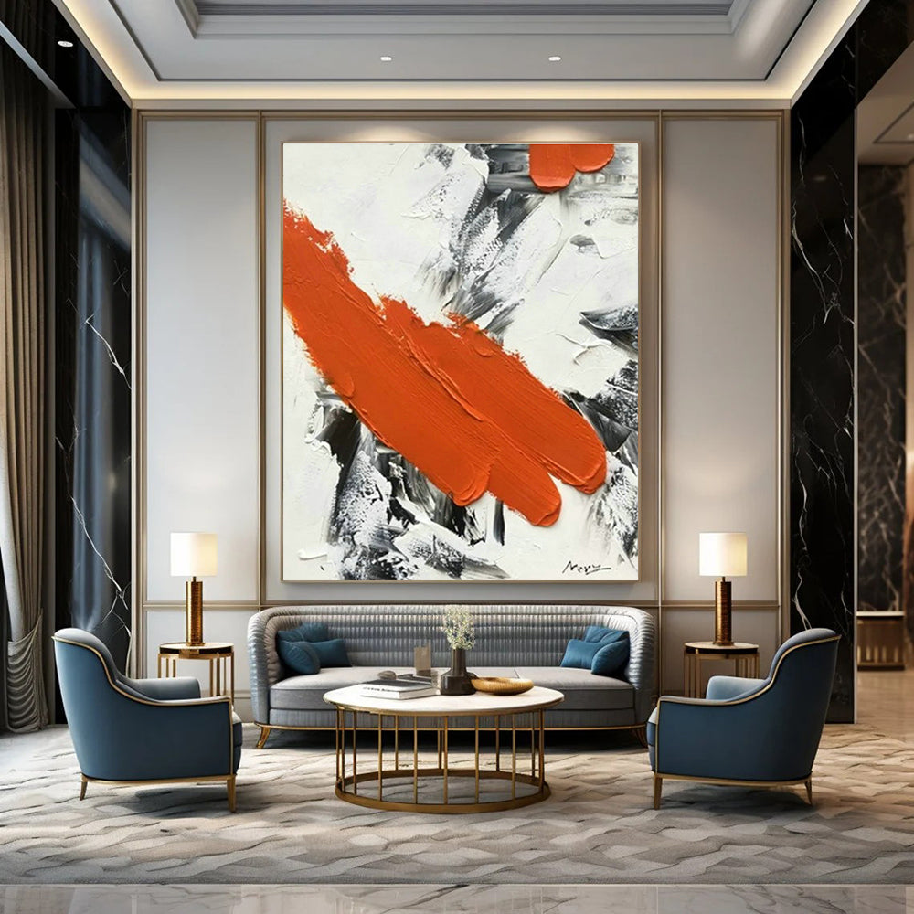 Original Handmade Abstract Canvas for Entryway and Living Room DLZ1458