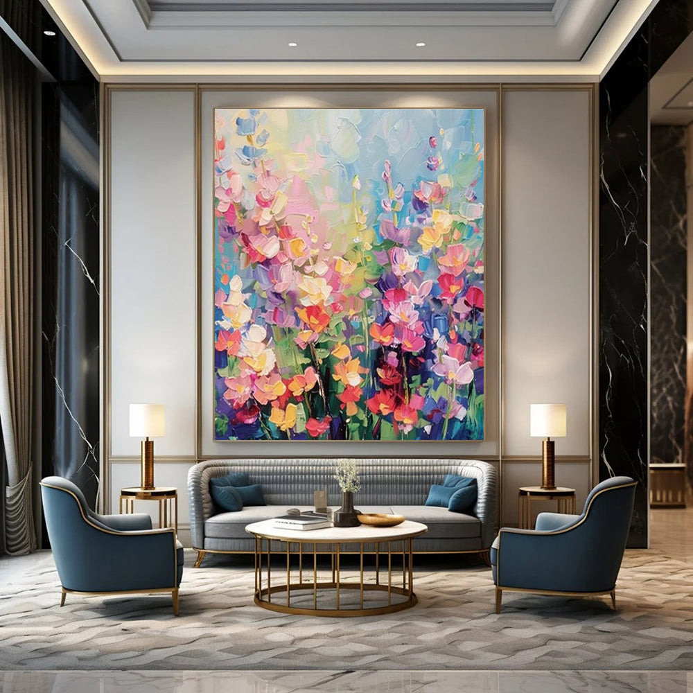 Handmade Abstract Wall Art for Bedroom and Cottage Entryway DLZ1559