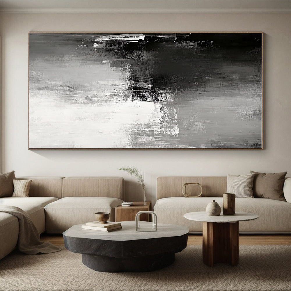 Subtle Gray Abstract Painting GER347