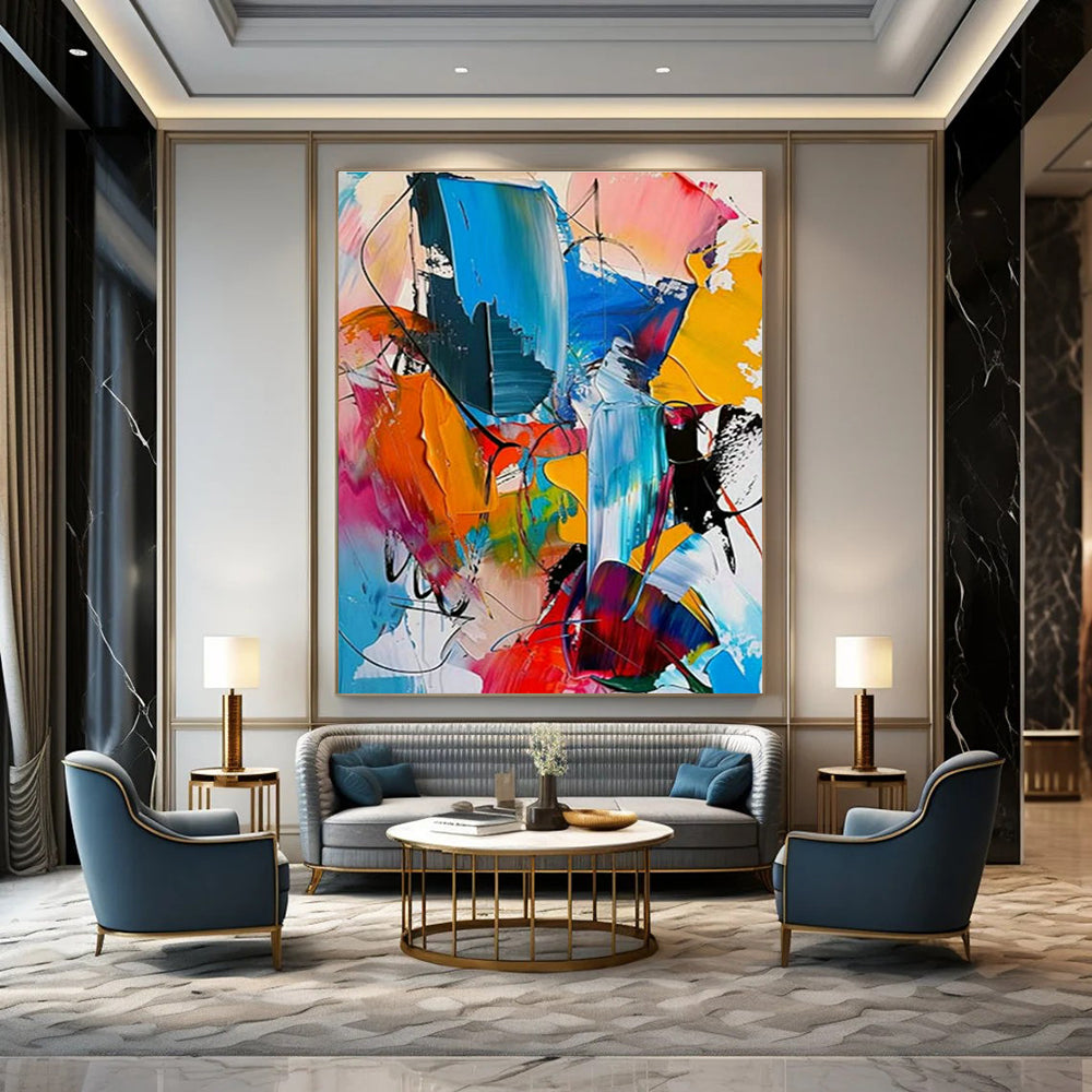 Handmade Abstract Wall Art for Cottage Dining Room and Bedroom DLZ1539