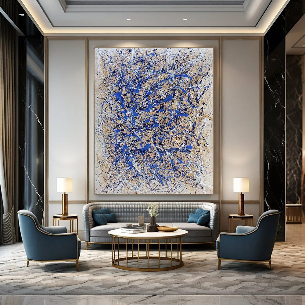 Custom Hand-Painted Abstract Art for Hallway & Entryway DLZ2280