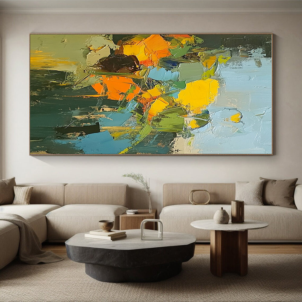 Colorful Abstract Flower Bouquet Painting GER614