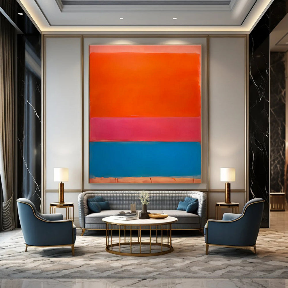 Hand-Painted Abstract Artwork for Cottage Bedroom & Living Room DLZ2304