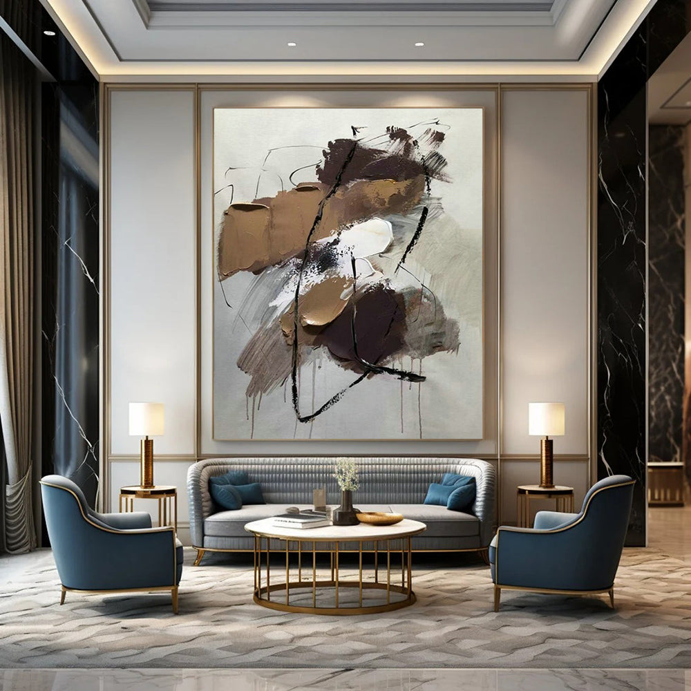 Hand-Crafted Abstract Wall Decor for Cottage Living Room & Bedroom DLZ1656
