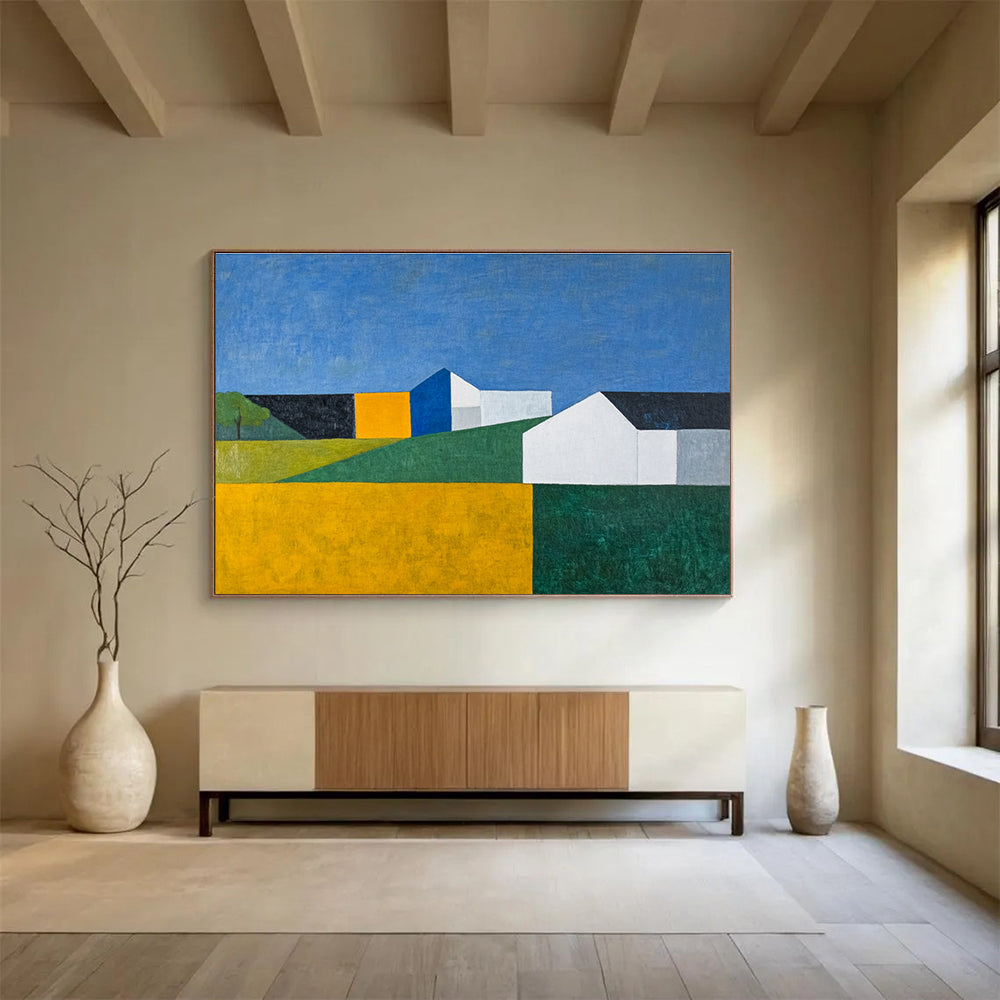 Colorful Rural Landscape Abstract Painting DYP102