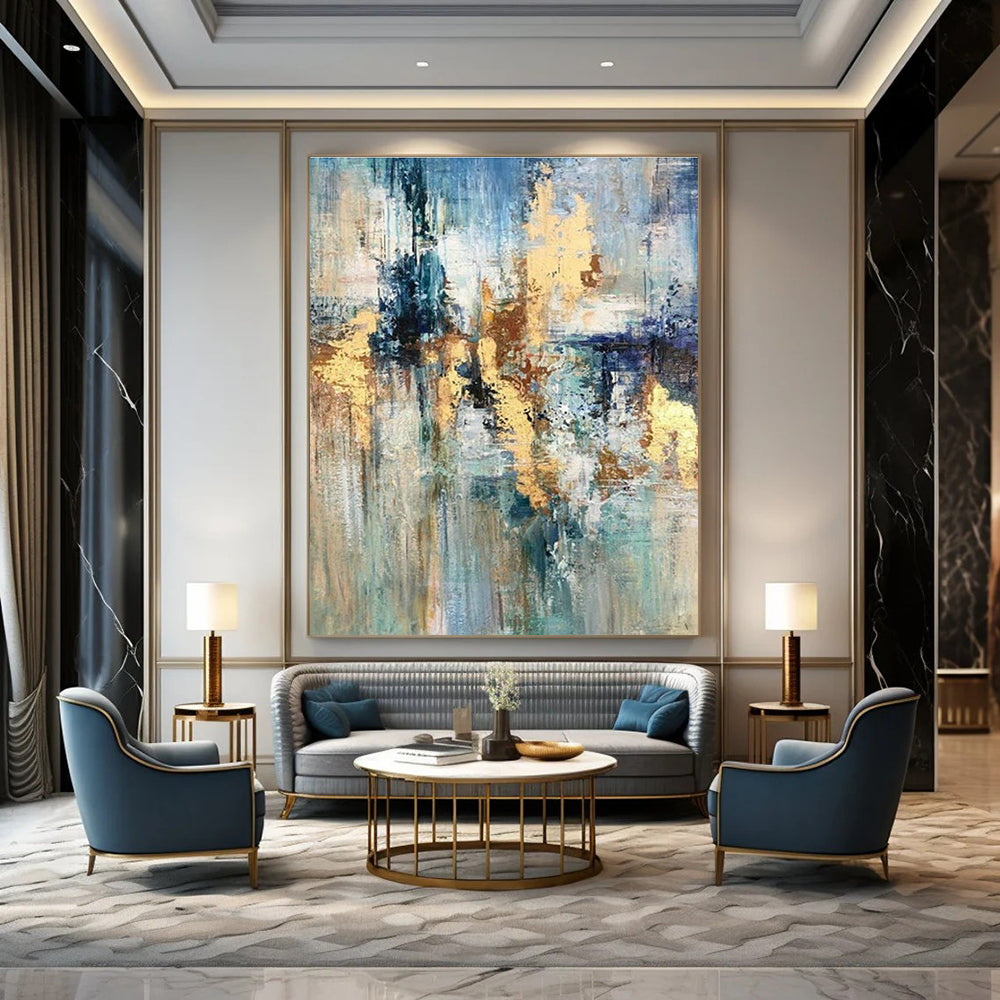 Custom Abstract Paintings for Cottage Living Room and Bedroom DLZ0630