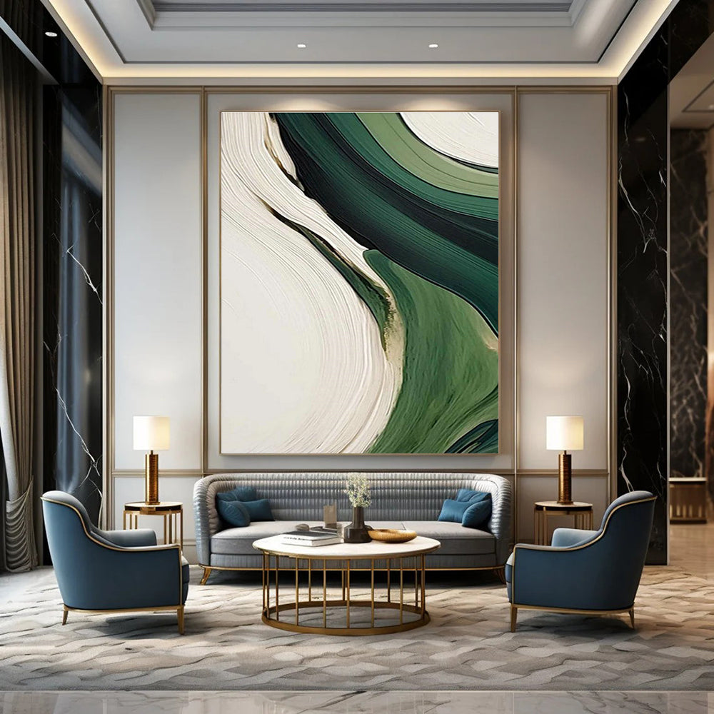 Oversized Tailored Handmade Abstract Painting for Hallway and Cottage DLZ2168