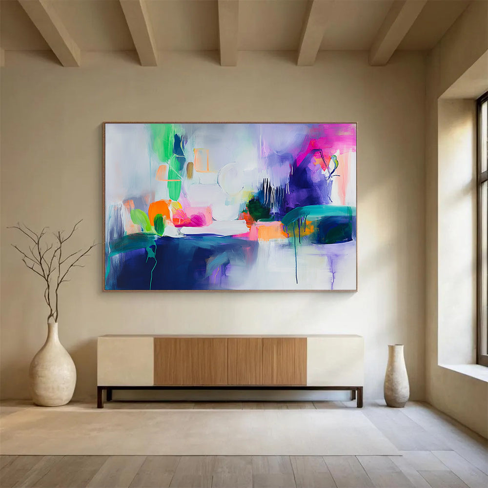 Vibrant Abstract Still Life Painting with Bright Colors DYP531