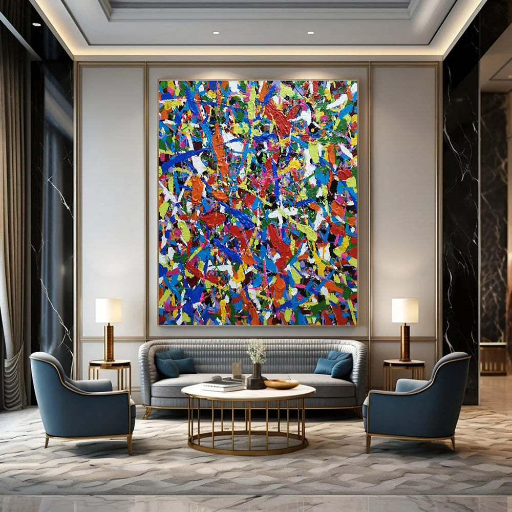 Colossal Custom - Made Abstract Canvas for Dining Room & Hallway DLZ2266