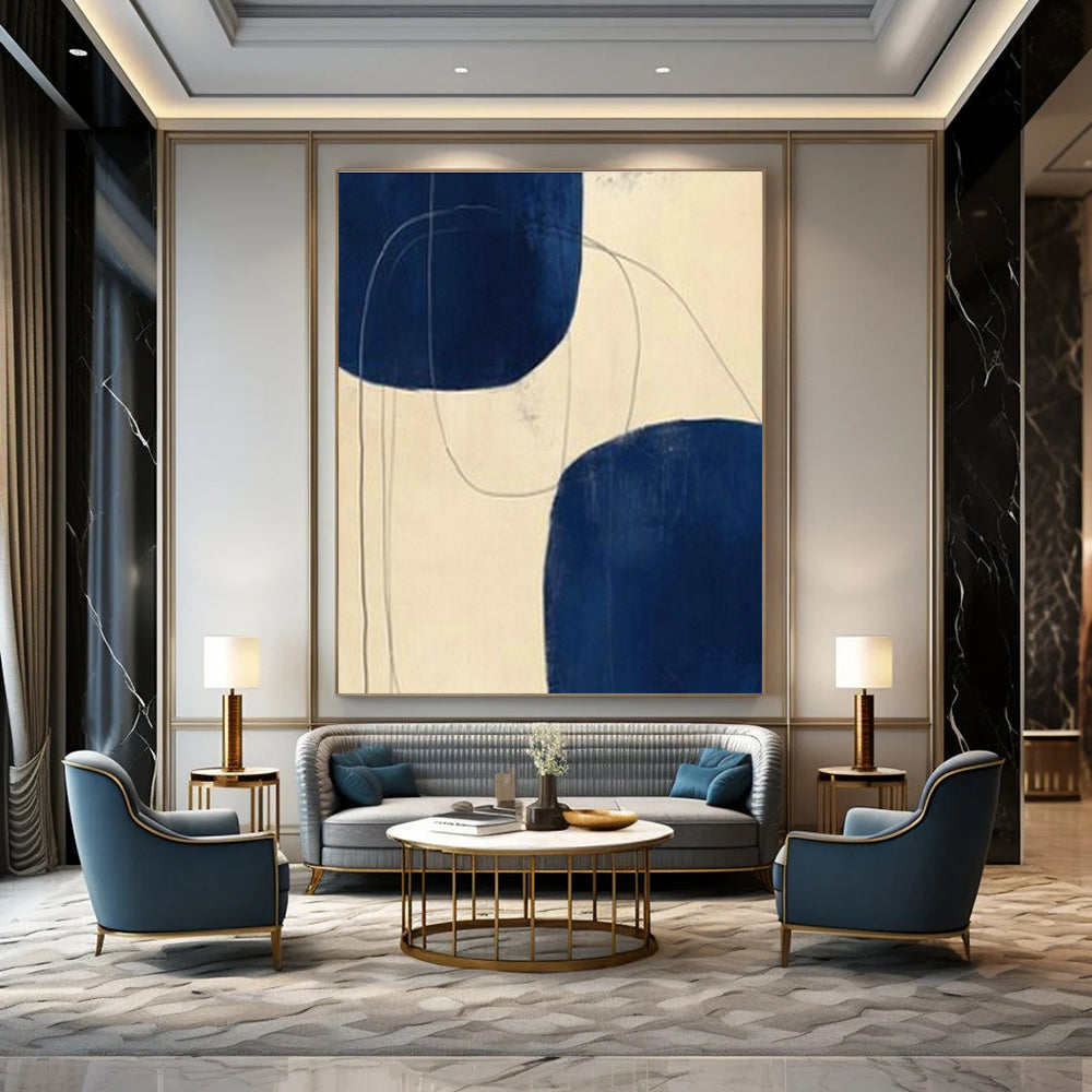 Oversized Custom Handmade Abstract Wall Decor for Cottage Office Standing Desk and Bedroom Yoga Mat Storage Wall DLZ1961