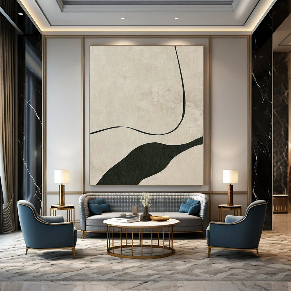 Immensely Sized Handmade Abstract Wall Art for Office & Hallway DLZ1155