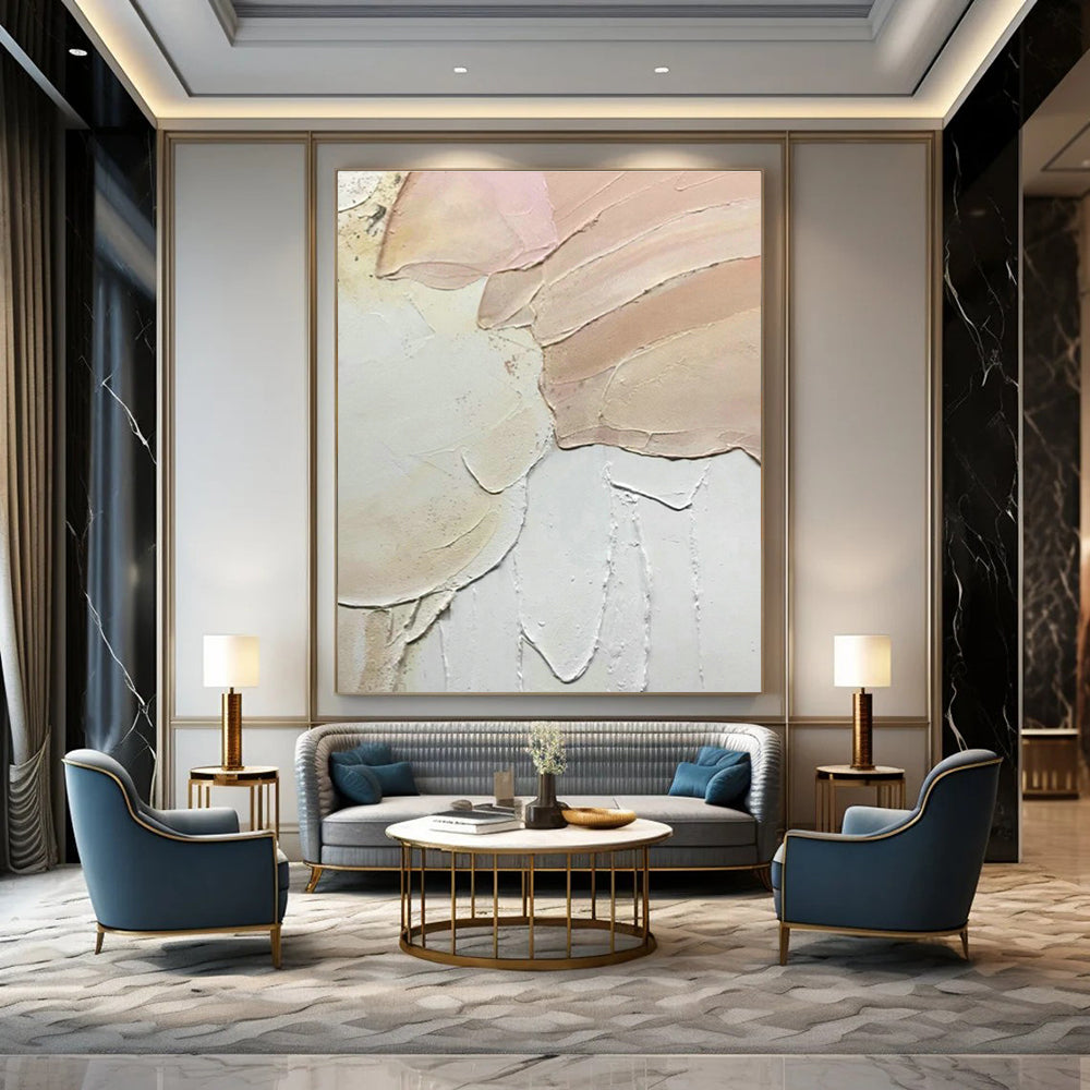 Mammoth - Format Hand - Painted Abstract Murals for Bedroom Fireplace Mantels & Office Break Rooms with Kitchenettes DLZ0622