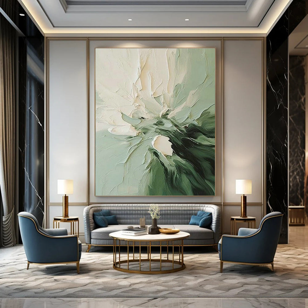 Large Hand-Painted Abstract Art for Hallway and Office DLZ1468