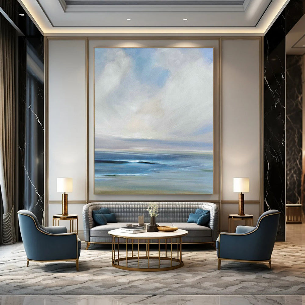 Modern Abstract Hand-Painted Art Painting, a Stylish Decoration for Dining Room and Office DLZ0964
