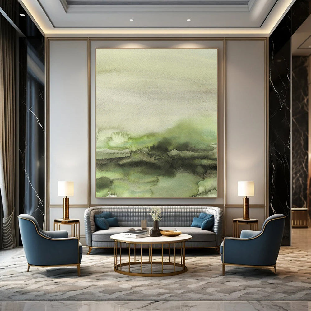 Hand - Painted Abstract Murals for Hallway and Cottage Entryway DLZ0521