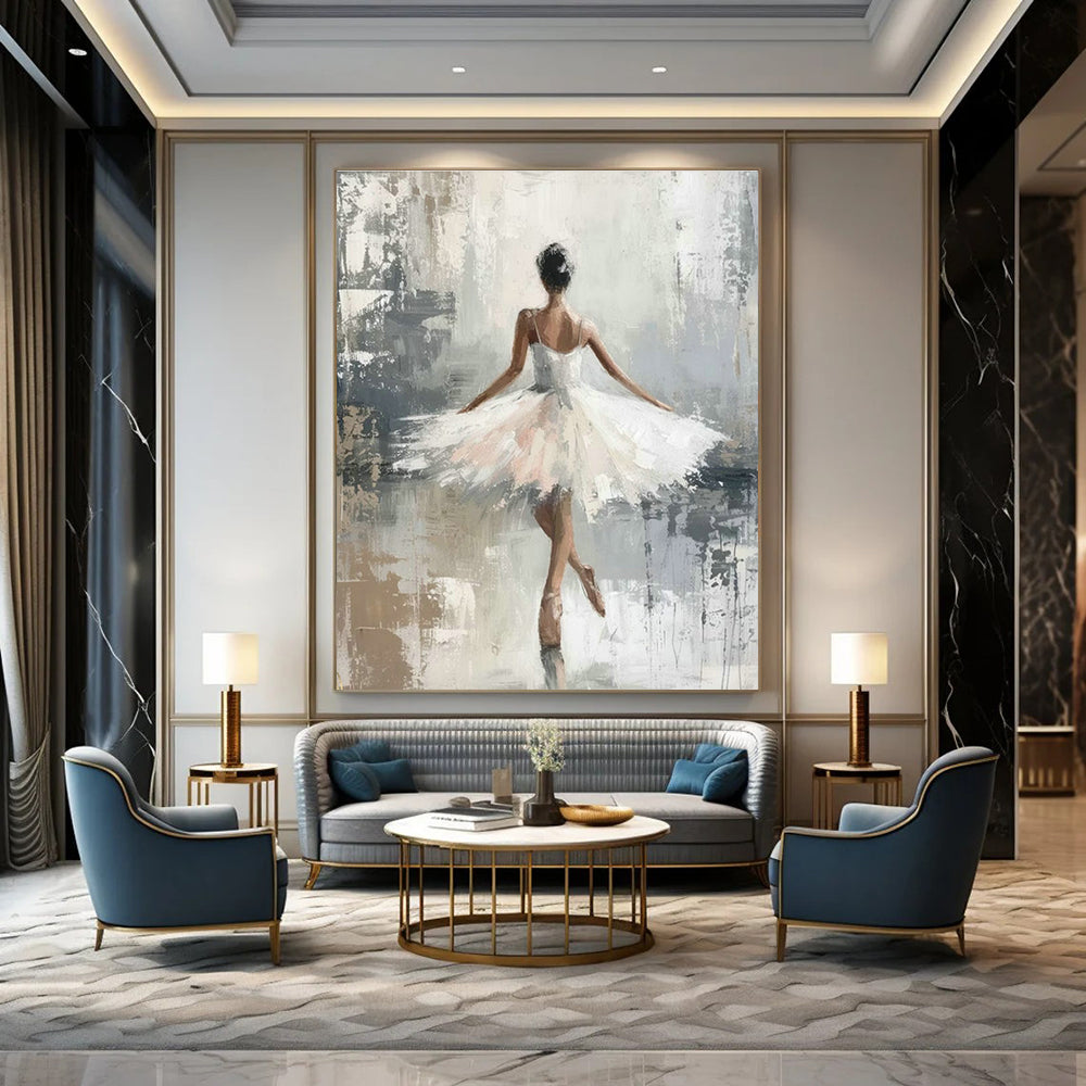 Extra-large Custom Handmade Abstract Painting for Bedroom Wardrobe Interior and Dining Room Sideboard Wall DLZ1963