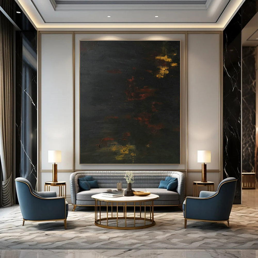 Extra - Large Abstract Hand - Painted Paintings for Entryway and Bedroom DLZ0544