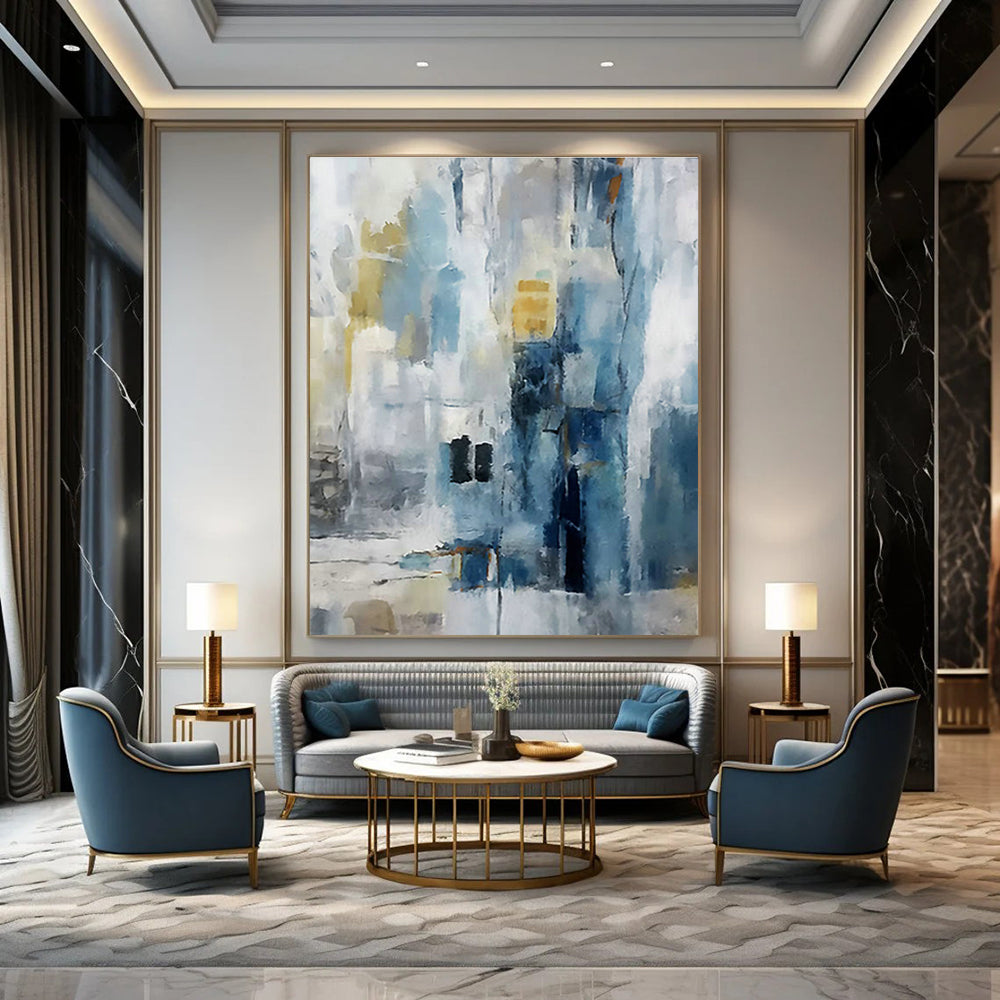 Massive Abstract Hand - Painted Art for Bedroom Dressing Tables & Cottage Hallway Bike Racks DLZ0678