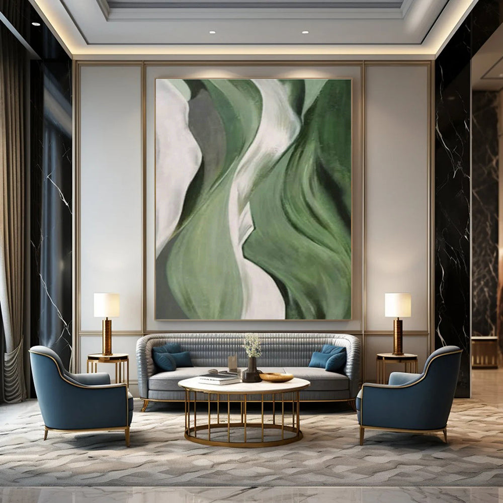 Monumental Custom Abstract Canvas for Bedroom & Office DLZ1061