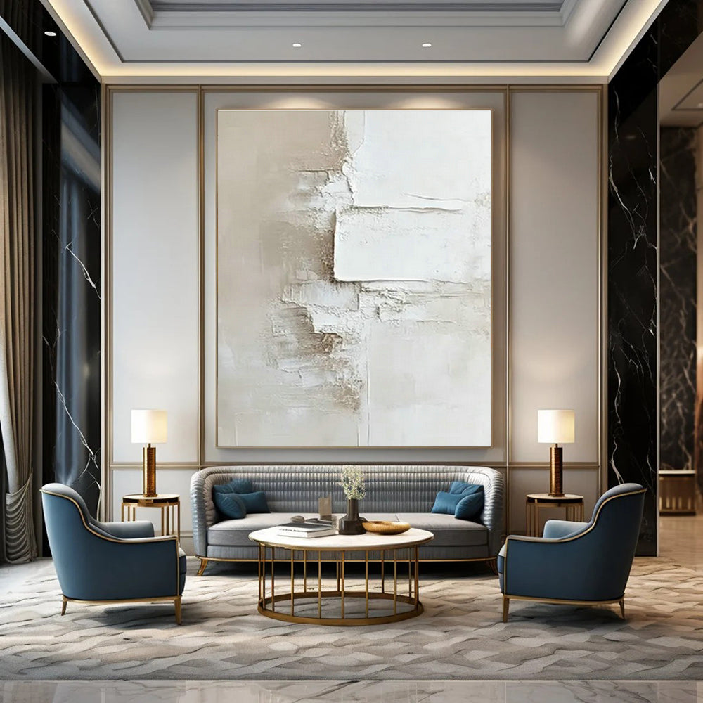 Custom Oversized Hand-Painted Abstract Art for Hallway & Office DLZ0985