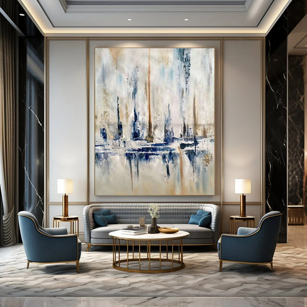Gigantic, Pressure - Sensitive Custom Abstract Paintings for Living Room Interaction DLZ0473