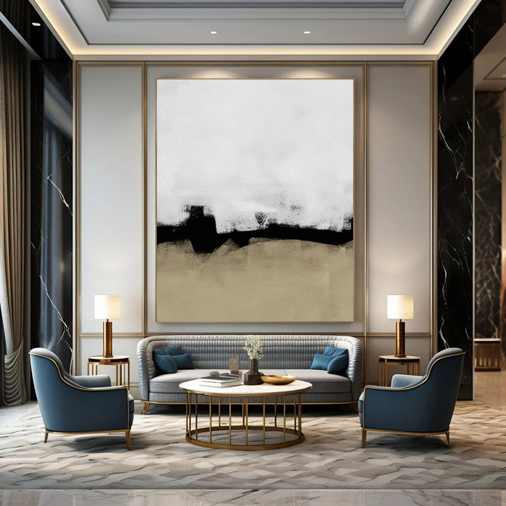 Handmade Abstract Geometric Artwork, Creating a Cozy and Comfortable Environment for Bedroom and Dining Room DLZ0972
