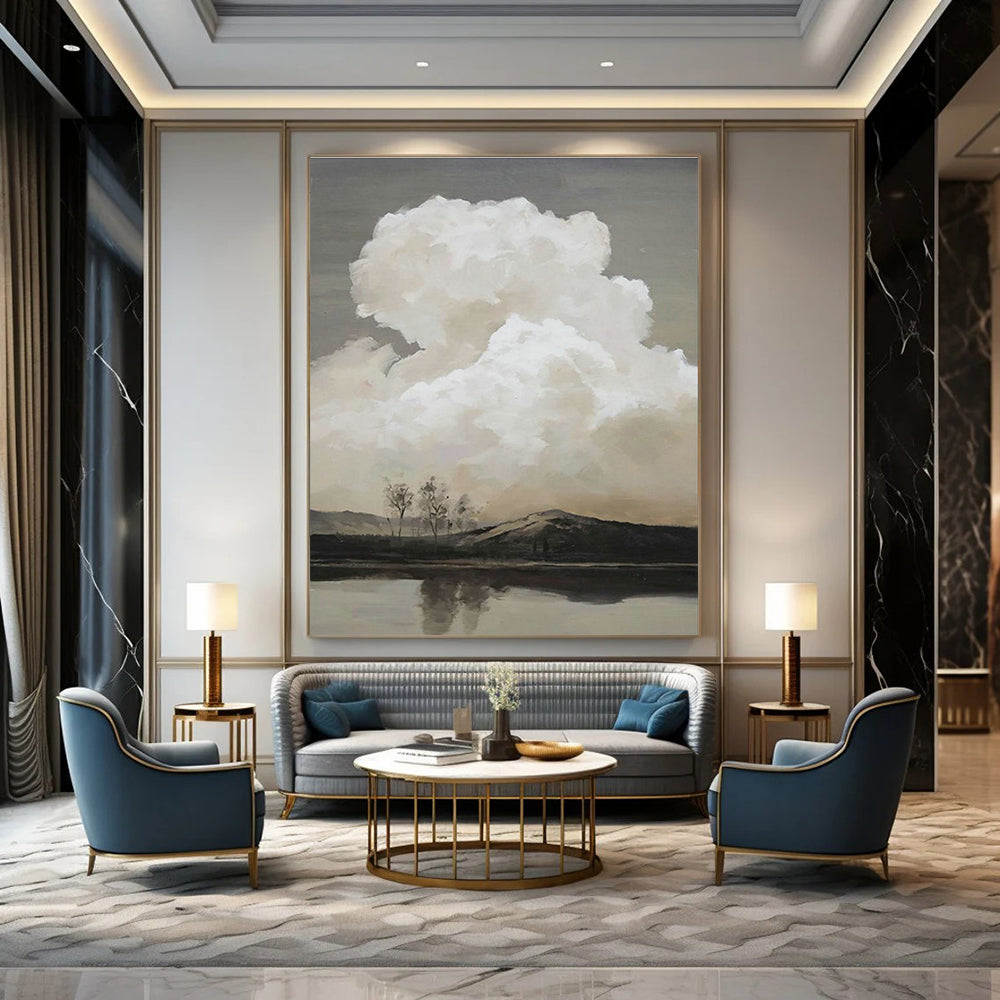Gigantic Custom - Engineered Hand Painted Abstract Wall Art for Living Room & Office DLZ2139