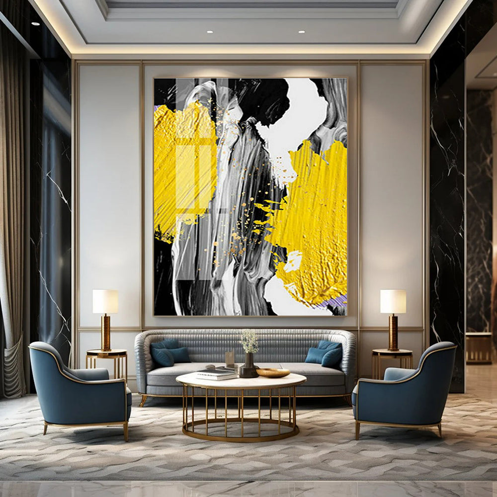 Vast Custom - Sized Hand Painted Abstract Wall Art for Living Room & Bedroom DLZ2226