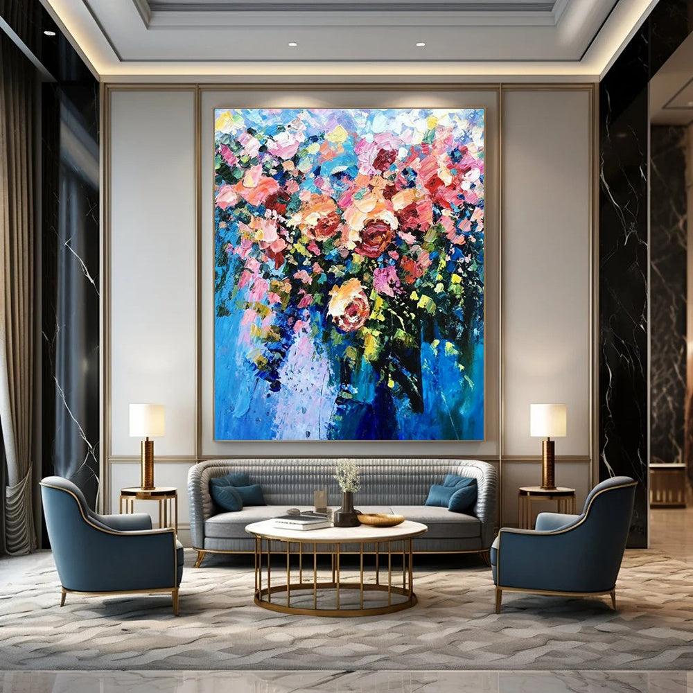 Oversized Custom Handmade Abstract Painting for Entryway & Bedroom DLZ1356
