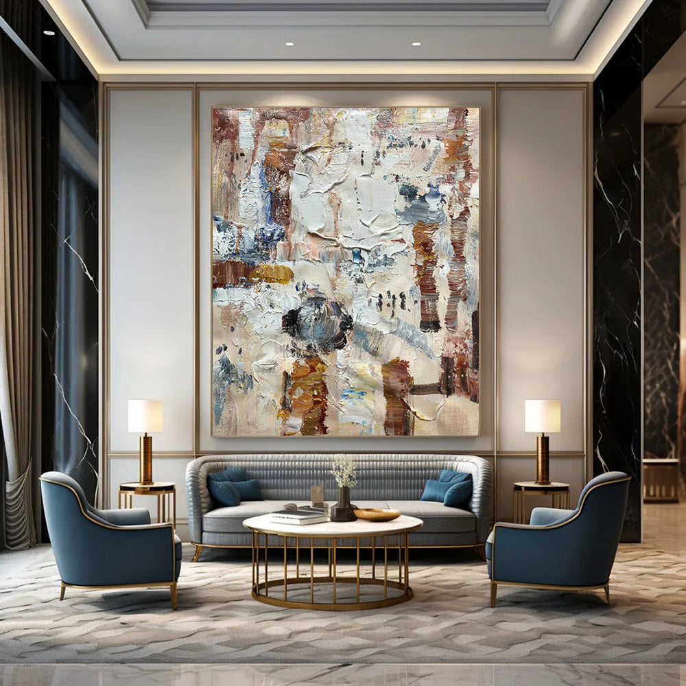 Extra - Spacious Hand-Painted Abstract Artwork for Office & Living Room DLZ1309