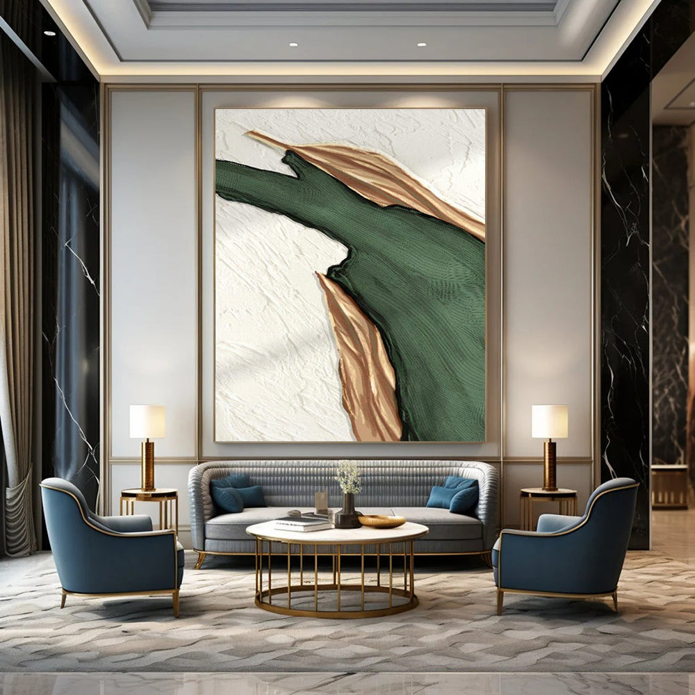 Enormous Magnitude Custom-Formulated Hand Painted Abstract Wall Art for Dining Room & Hallway DLZ2207