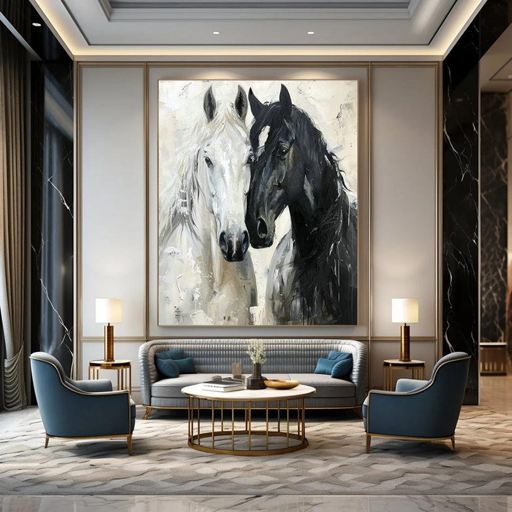 Original Hand-Painted Abstract Painting for Cottage Bedroom and Hallway DLZ1530
