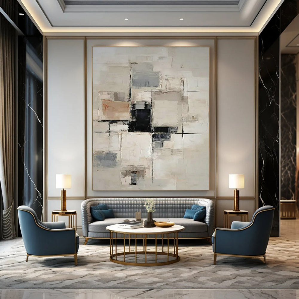 Original Handmade Abstract Canvas for Dining Room Napkin Holder Wall & Entryway Umbrella Sleeve Wall DLZ1755