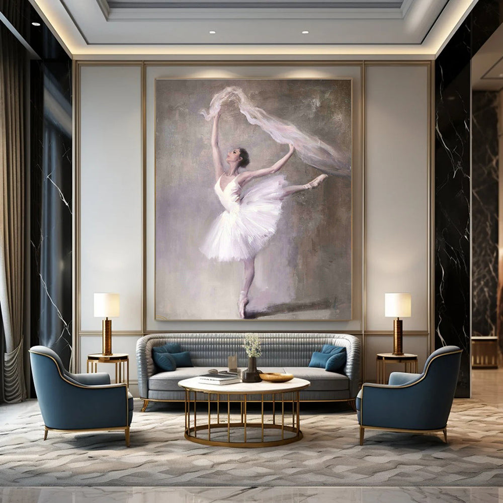 Big, Personalized Handmade Abstract Painting for Office & Hallway DLZ2044