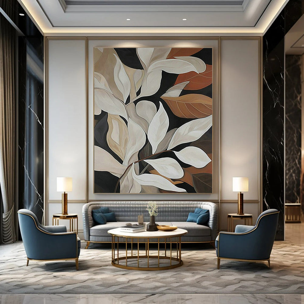Large Custom Handmade Abstract Wall Art for Hallway and Dining Room DLZ1512
