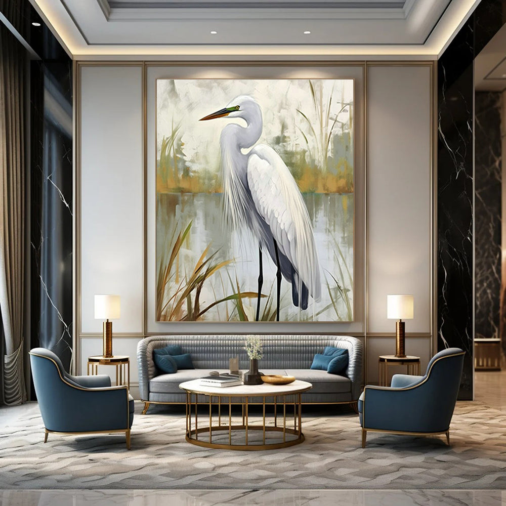 Original Hand-Painted Abstract Canvas for Entryway and Cottage Office DLZ1540