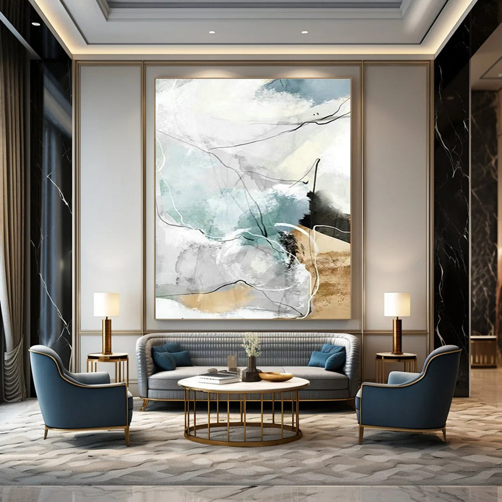 Oversized Handcrafted Abstract Decor for Dining Room & Hallway DLZ1344