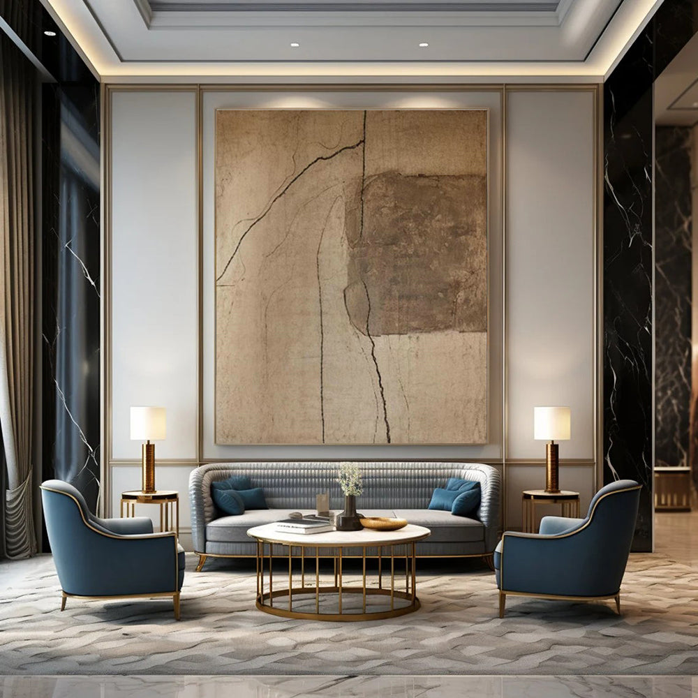 Custom Abstract Wall Decor for Living Room & Cottage Entryway DLZ2361