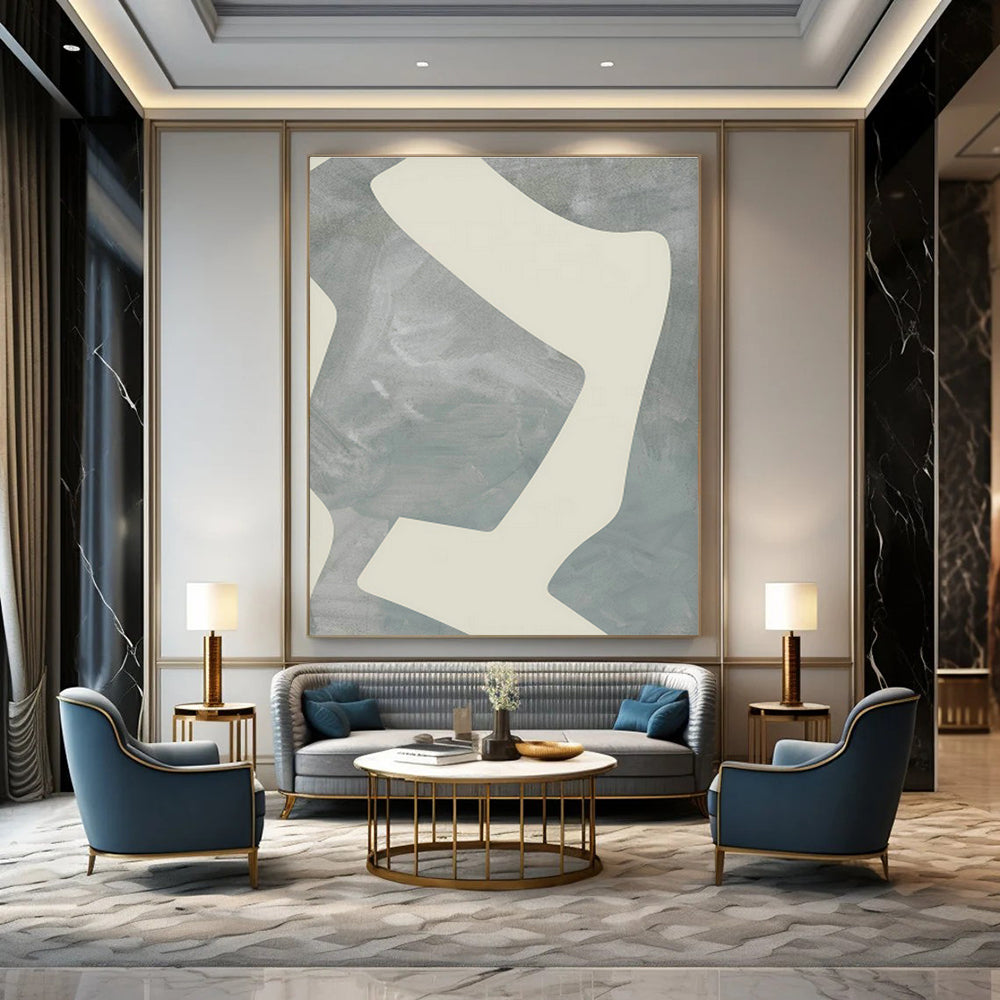 Custom Hand - Painted Abstract Art for Living Room Coffee Table Tops & Entryway Umbrella Stands DLZ0710