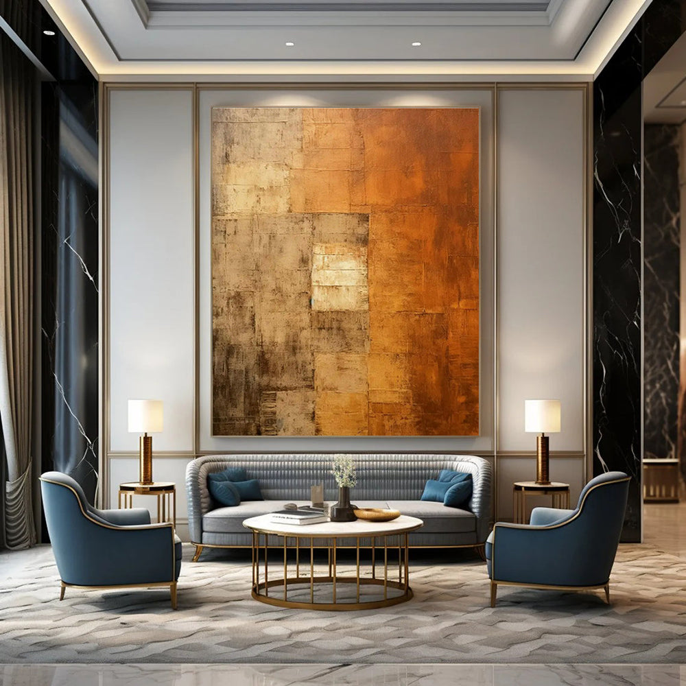Massive Custom Hand - Painted Abstracts for Bedroom and Entryway DLZ0522